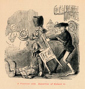 Una broma práctica. Depósito de Ricardo II, c1860 de John Leech