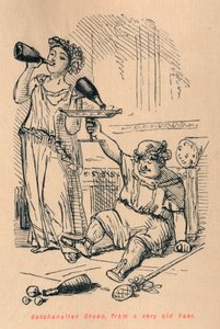 Grupo bacanal, de un jarrón muy antiguo de John Leech
