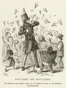 Battledore y Shuttlecock de John Leech