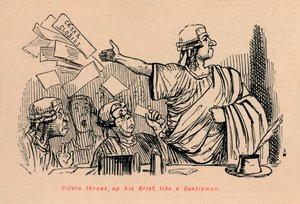 Cicerón abandona su caso, como un caballero, 1852