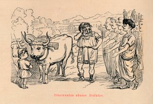 Cincinato elegido dictador, 1852 de John Leech