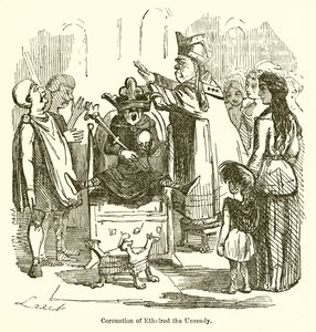 Coronación de Ethelred el Indeciso de John Leech