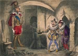 Descubrimiento de Guido Fawkes por Suffolk y Mounteagle, 1850 de John Leech