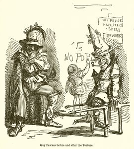 Guy Fawkes antes y después de la tortura