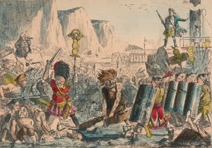 Desembarco de Julio César, 1850 de John Leech