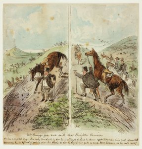 El Sr. Briggs sale con los Brighton Harriers de John Leech