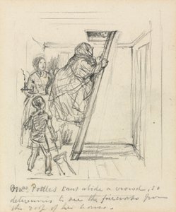 La Sra. Pottles no soporta una multitud de John Leech