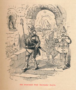 Odo despedido del Castillo de Rochester, c. 1860 de John Leech