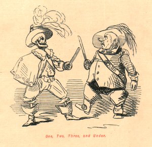 Uno, dos, tres y abajo, 1897 de John Leech