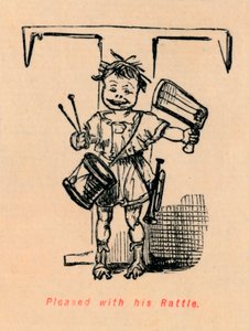 Contento con su sonajero de John Leech