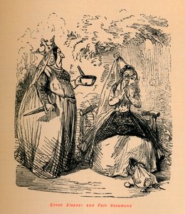 La reina Leonor y la bella Rosamunda, c1860 de John Leech