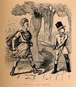 Acto temerario de Cayo Graco, 1852 de John Leech