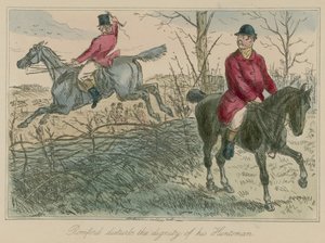 Romford perturba la dignidad de su cazador de John Leech