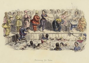 Natación para damas de John Leech