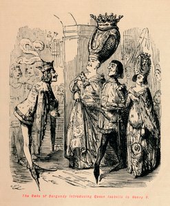 El Duque de Borgoña presentando a la Reina Isabel a Enrique V, c1860