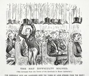 La dificultad del sombrero resuelta de John Leech
