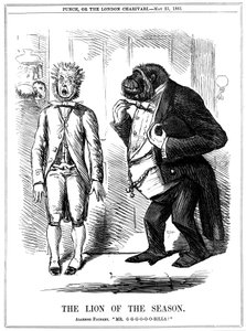El león de la temporada, 1861 de John Leech