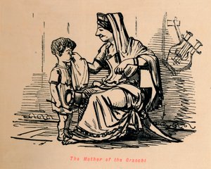 La madre de los Gracos, 1852 de John Leech