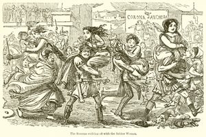 Los romanos llevándose a las mujeres sabinas