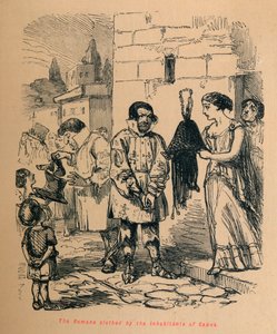 Los romanos vestidos por los habitantes de Capua, 1852 de John Leech