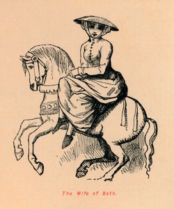 La esposa de Bath, c1860 de John Leech