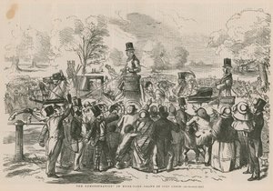 La manifestación en Hyde Park de John Leech