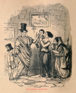 Tib Gracchus haciendo campaña, 1852 de John Leech