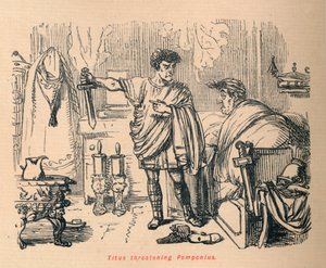 Tito amenazando a Pomponio, 1852
