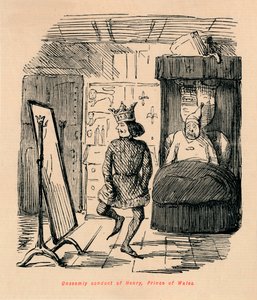 Conducta indecorosa de Enrique, Príncipe de Gales, c. 1860 de John Leech