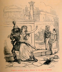 Virginia llevada por un secuaz a sueldo de Apio, 1852 de John Leech