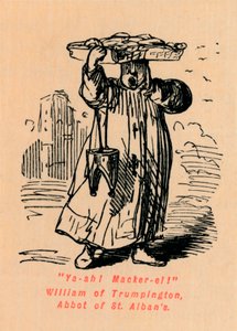 ¡Ya-ah! ¡Caballa! Guillermo de Trumpington, Abad de St. Albans de John Leech