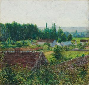 Casas de Campo en Giverny, c.1890 de John Leslie Breck