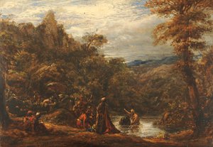 Bautismo del Eunuco, 1835-45 de John Linnell