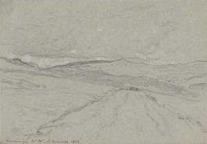Vista de la montaña en el norte de Gales de John Linnell