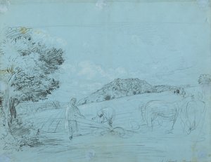 Arando en Shoreham de John Linnell