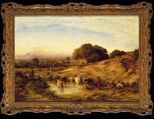 Atardecer, 1860 de John Linnell
