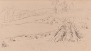 El campo de la cosecha de John Linnell
