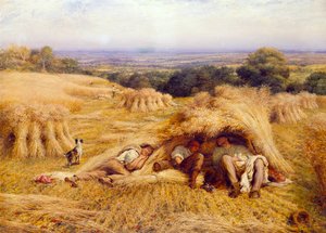 El descanso del mediodía, 1862 de John Linnell