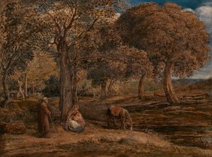 El resto de la huida a Egipto de John Linnell