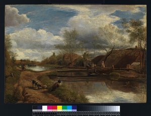 El río Kennet, cerca de Newbury, 1815 de John Linnell