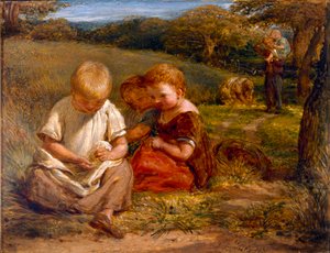 Los recolectores de flores silvestres, 1831 de John Linnell