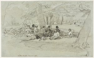 El festín de los leñadores de John Linnell