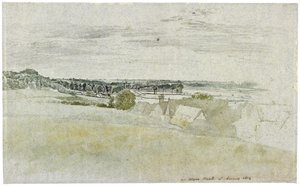 Vista de Amwell Hill, cerca de Ware, en Hertfordshire, 1814. Por John Linnell de John Linnell