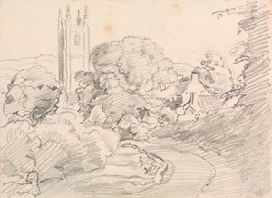 Pueblo de Widecombe de John Linnell