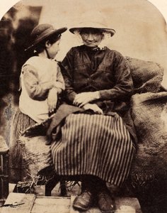 Sirvientes en Rhagatt, Corwen, Gales del Norte, c. 1860 de John Lloyd