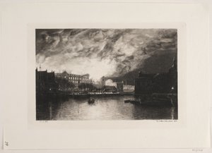 El incendio de Christiansborg de John Lübschitz