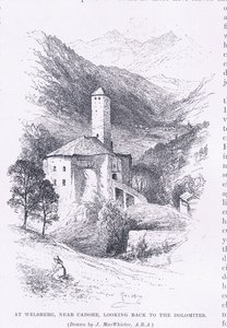 En Welsberg, cerca de Cadore, mirando hacia los Dolomitas, de The Magazine of Art 1893, Cassell and Company
