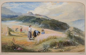 Campo de cosecha, Arran de John MacWhirter