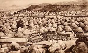 Mochudi, Bechuanaland (litografía)