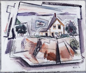 Deer Isle, Stonington, nº 10, Maine (acuarela y lápiz sobre papel) de John Marin